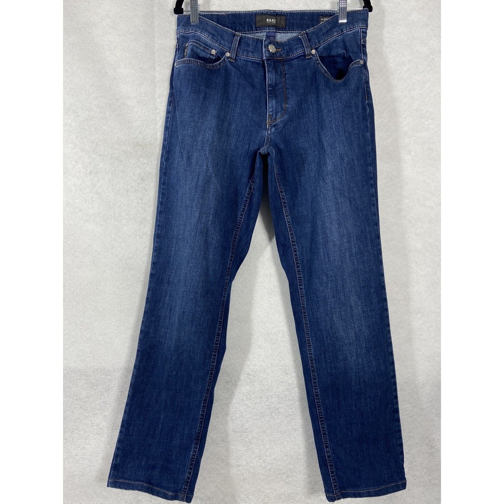 Brax Jeans Men's 34 Blue Cooper Regular Fit Straight Leg Denim